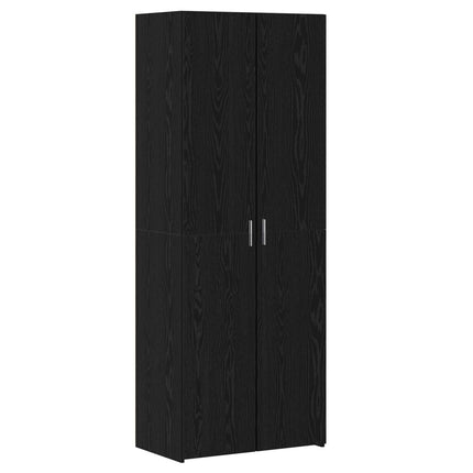 Skåp Svart Ek 70 x 42,5 x 185 cm