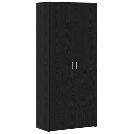 Skåp Svart Ek 80 x 42 x 185 cm