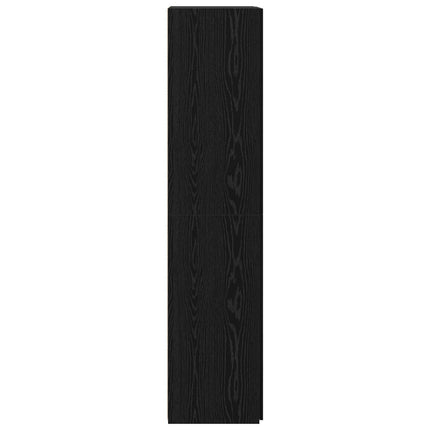 Skåp Svart Ek 80 x 42 x 185 cm