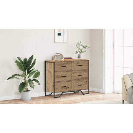 Kommode 6-Låda Artisan Ek 91 x 35,5 x 74,5 cm