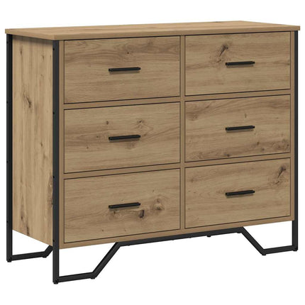Kommode 6-Låda Artisan Ek 91 x 35,5 x 74,5 cm