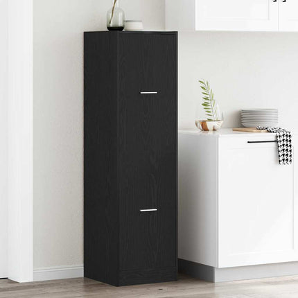 Apoteksskåp Svart ek 40 x 41 x 144.5 cm Konstruerat trä