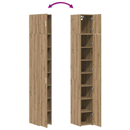 2-delat Förvaringsskåp med Hyllor 2 pcs Artisan-ek