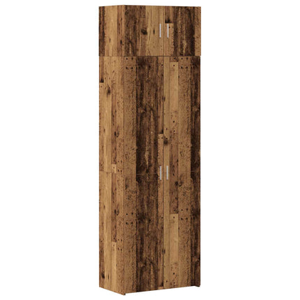Förvaringsskåp 2 pcs Gammalt trä 70 x 42,5 x 225 cm