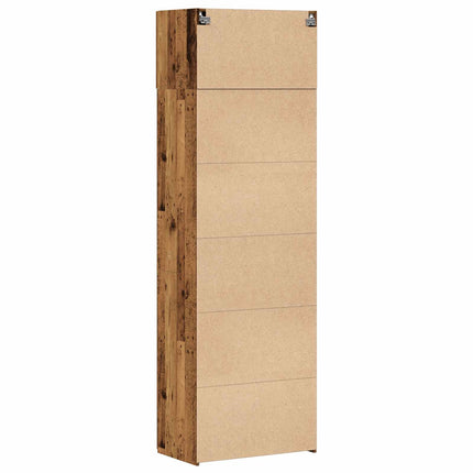 Förvaringsskåp 2 pcs Gammalt trä 70 x 42,5 x 225 cm