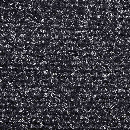 Trappmattor självhäftande 20 st 65x21x4 cm mörkgrå halvrunda stora