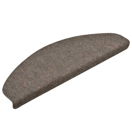 Trappmattor självhäftande 30 st 65x21x4 cm beige halvrunda stora