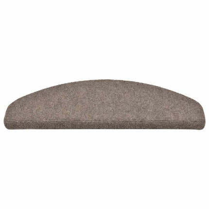 Trappmattor självhäftande 30 st 65x21x4 cm beige halvrunda stora