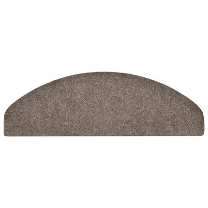 Trappmattor självhäftande 30 st 65x21x4 cm beige halvrunda stora