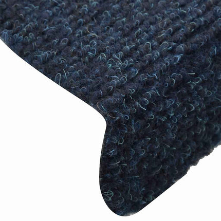 Trappmattor självhäftande 30 st 65x21x4 cm marinblå halvrunda stora