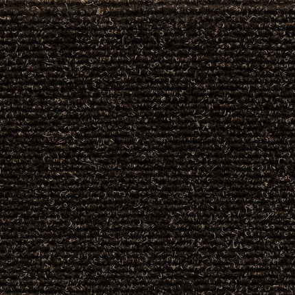 Trappmattor självhäftande 20 st 56x17x3 cm mörkbruna halvrunda