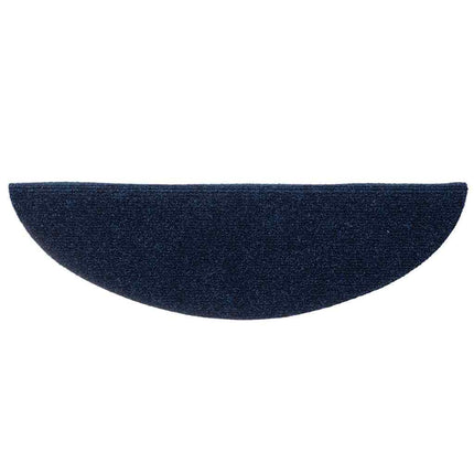 Trappmattor självhäftande 20 st 56x17x3 cm marinblå halvrunda