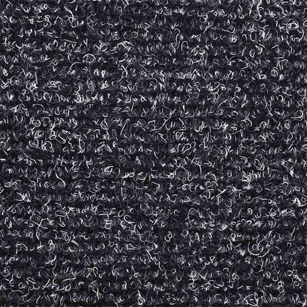 Trappmattor självhäftande 30 st 56x17x3 cm mörkgrå halvrunda