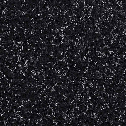 Trappmattor självhäftande 30 st 56x17x3 cm svarta halvrunda
