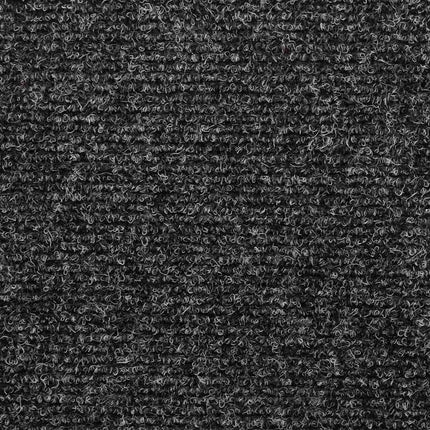 Trappmattor självhäftande 30 st 65x21x4 cm mörkgrå rektangulär kant