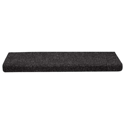 Trappmattor självhäftande 30 st 65x21x4 cm svarta rektangulära kanter