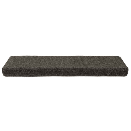 Trappmattor självhäftande 30 st 65x21x4 cm antracit rektangulär kant