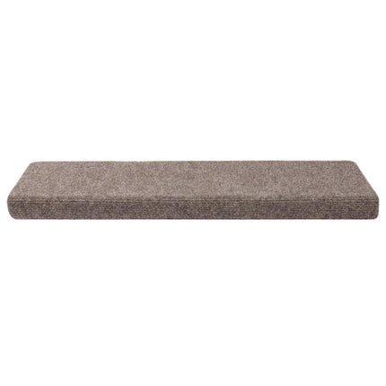 Trappmattor självhäftande 30 st 65x21x4 cm beige rektangulär kant