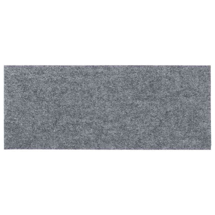 Trappmattor självhäftande 30 st 60x25 cm ljusgrå rektangulära