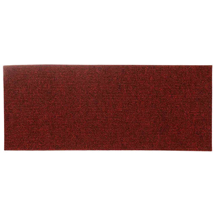 Trappmattor självhäftande 30 st 60x25 cm bordeauxröd rektangulär