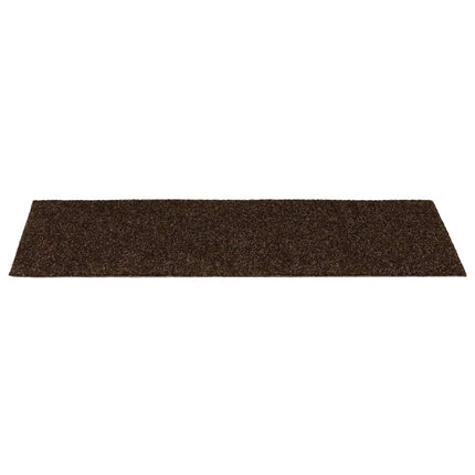 Trappmattor självhäftande 30 st 60x25 cm bruna rektangulära
