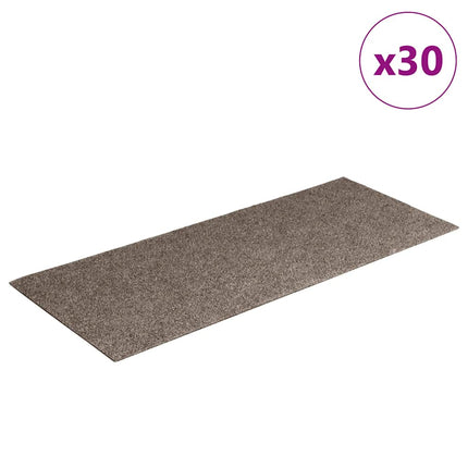 Trappmattor självhäftande 30 st 60x25 cm beige rektangulära