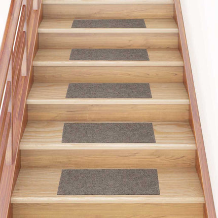 Trappmattor självhäftande 30 st 60x25 cm beige rektangulära