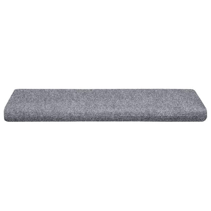 Trappmattor självhäftande 20 st 65x21x4 cm ljusgrå rektangulär kant