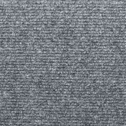 Trappmattor självhäftande 20 st 65x21x4 cm ljusgrå rektangulär kant