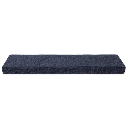 Trappmattor självhäftande 20 st 65x21x4 cm antracit rektangulär kant