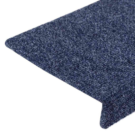 Trappmattor självhäftande 20 st 65x21x4 cm antracit rektangulär kant
