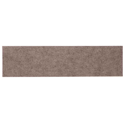 Trappmattor självhäftande 30 st 76x20 cm ljusbruna rektangulära