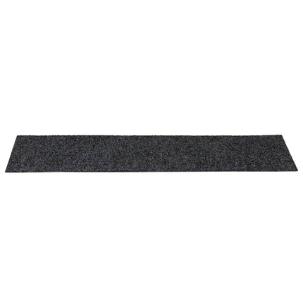 Trappmattor självhäftande 30 st 76x20 cm mörkgrå rektangulära