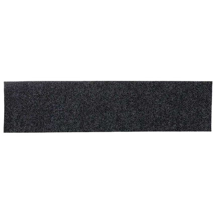 Trappmattor självhäftande 30 st 76x20 cm mörkgrå rektangulära