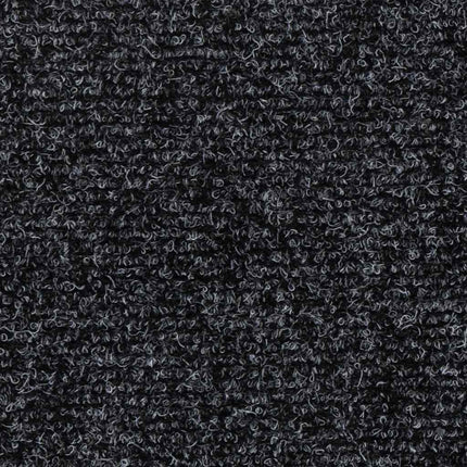 Trappmattor självhäftande 30 st 76x20 cm mörkgrå rektangulära