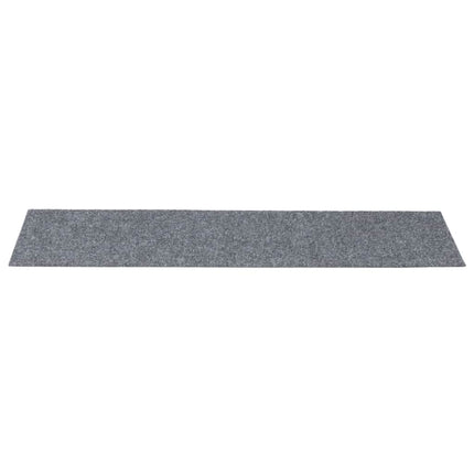 Trappmattor självhäftande 30 st 76x20 cm ljusgrå rektangulära