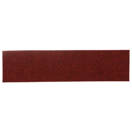 Trappmattor självhäftande 30 st 76x20 cm bordeauxröd rektangulär