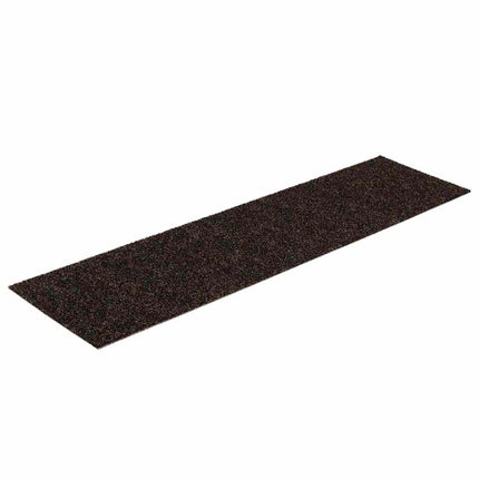 Trappmattor självhäftande 30 st 76x20 cm mörkbruna rektangulära