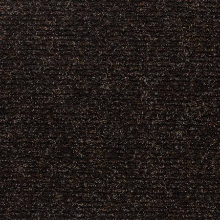 Trappmattor självhäftande 30 st 76x20 cm mörkbruna rektangulära