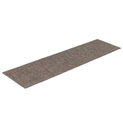 Trappmattor självhäftande 30 st 76x20 cm beige rektangulära