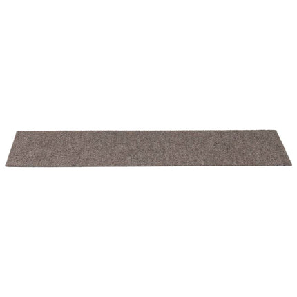 Trappmattor självhäftande 30 st 76x20 cm beige rektangulära