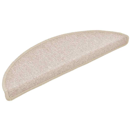 Trappmattor 30 st 56x17x3 cm taupe halvrunda