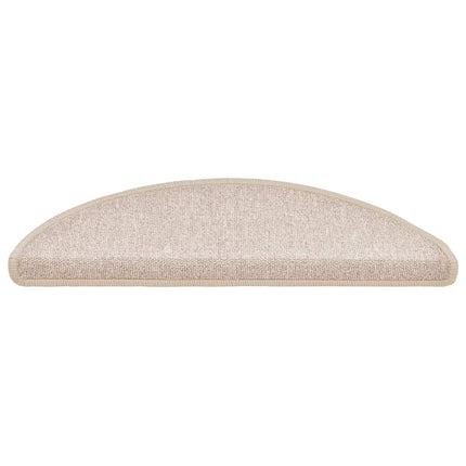 Trappmattor 30 st 56x17x3 cm taupe halvrunda