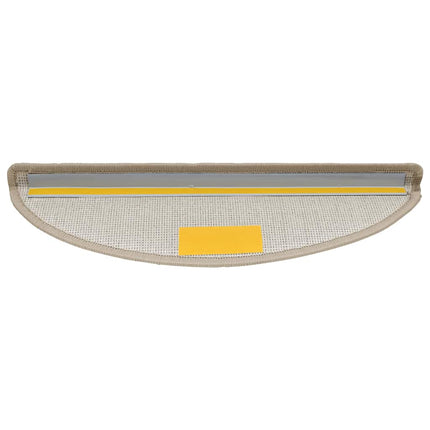 Trappmattor 30 st 56x17x3 cm taupe halvrunda