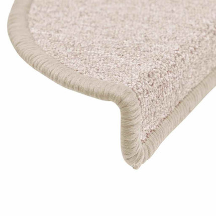 Trappmattor 30 st 56x17x3 cm taupe halvrunda