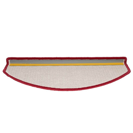 Trappmattor 30 st 65x24x4 cm röd halvrunda stora