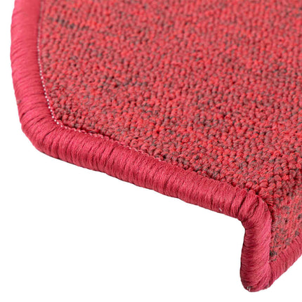 Trappmattor 30 st 65x24x4 cm röd halvrunda stora