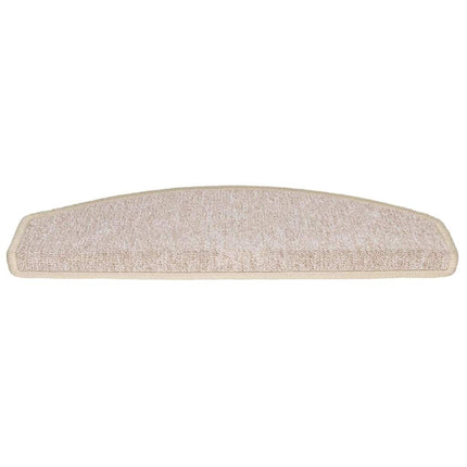 Trappmattor 30 st 65x24x4 cm Taupe halvrunda stora