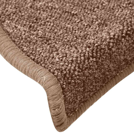 Trappmattor 30 st 65x24x4 cm bruna halvrunda stora