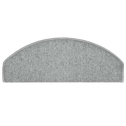 Trappmattor 30 st 65x24x4 cm ljusgrå halvrunda stora